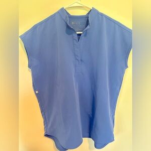 XS Winning Blue FIGS Rafaela Scrub Top